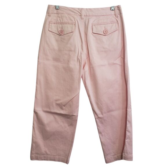 Caribbean Joe Stretch Women's Pink Size 8 Cropped Pants - Picture 2 of 10